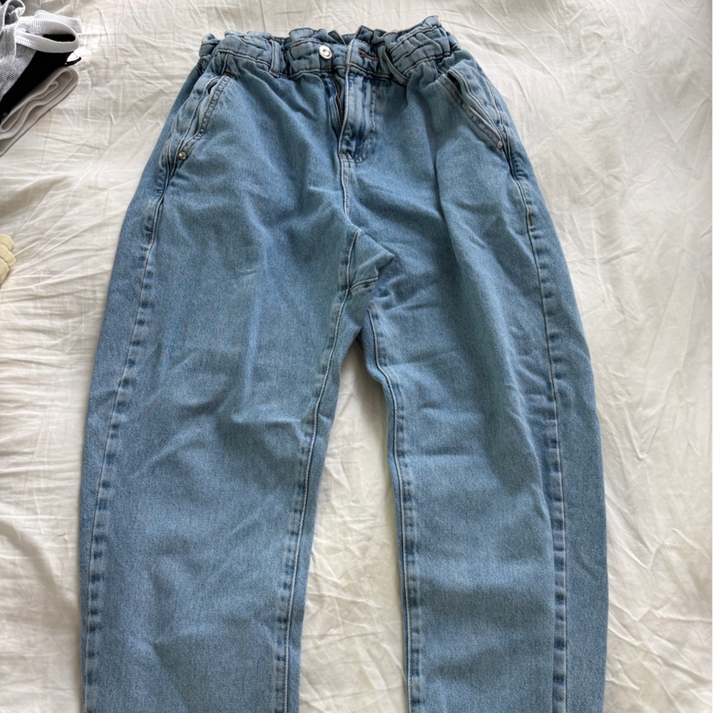 Zara Light Blue Denim Pants